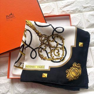 HERMES - エルメス シルクバンダナ 55 スカーフ [アニマル・バンダナ