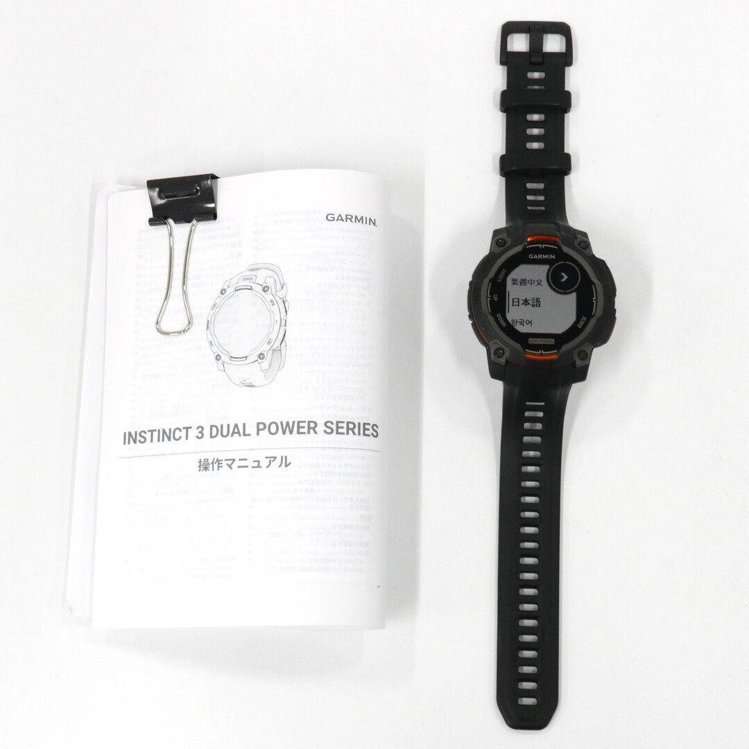 GARMIN - 中古ガーミン(GARMIN) Instinct 3 Dual Power 45mm スマート