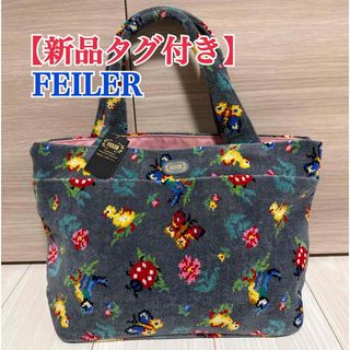 FEILER - 新品 フェイラー モフモフネコチャン バッグ ペールピンク