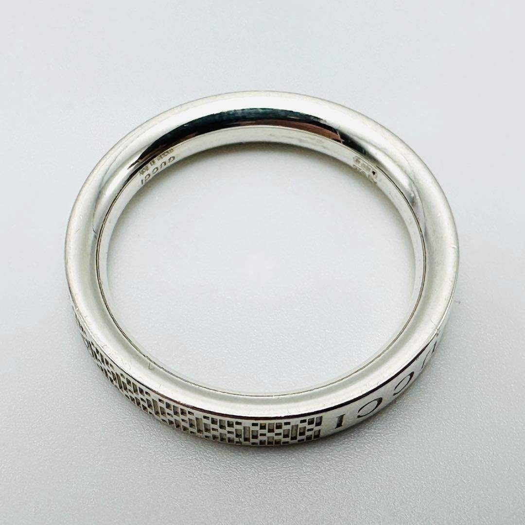 GUCCI - GUCCI ディアマンテ ロゴ シルバーリング Ag925 刻印21の通販