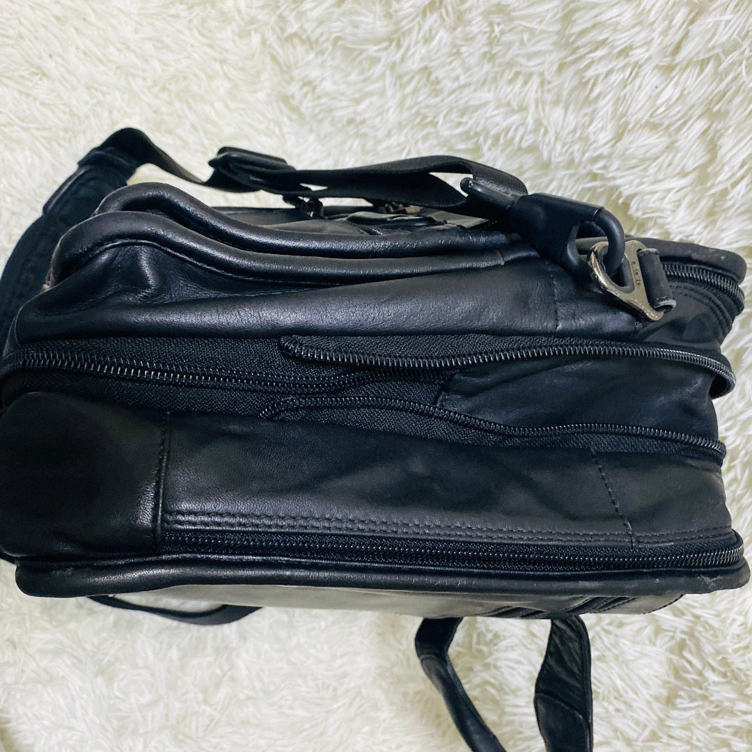 TUMI - TUMI トゥミ 高級 2way レザービジネスバッグ 本革 黒
