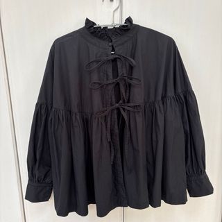 nest Robe - nestrobe リネンバイカラーセーラーカラーブラウスの通販