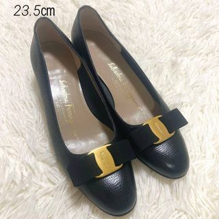 Salvatore Ferragamo - 極美品✨サルバトーレフェラガモ ウール 本革