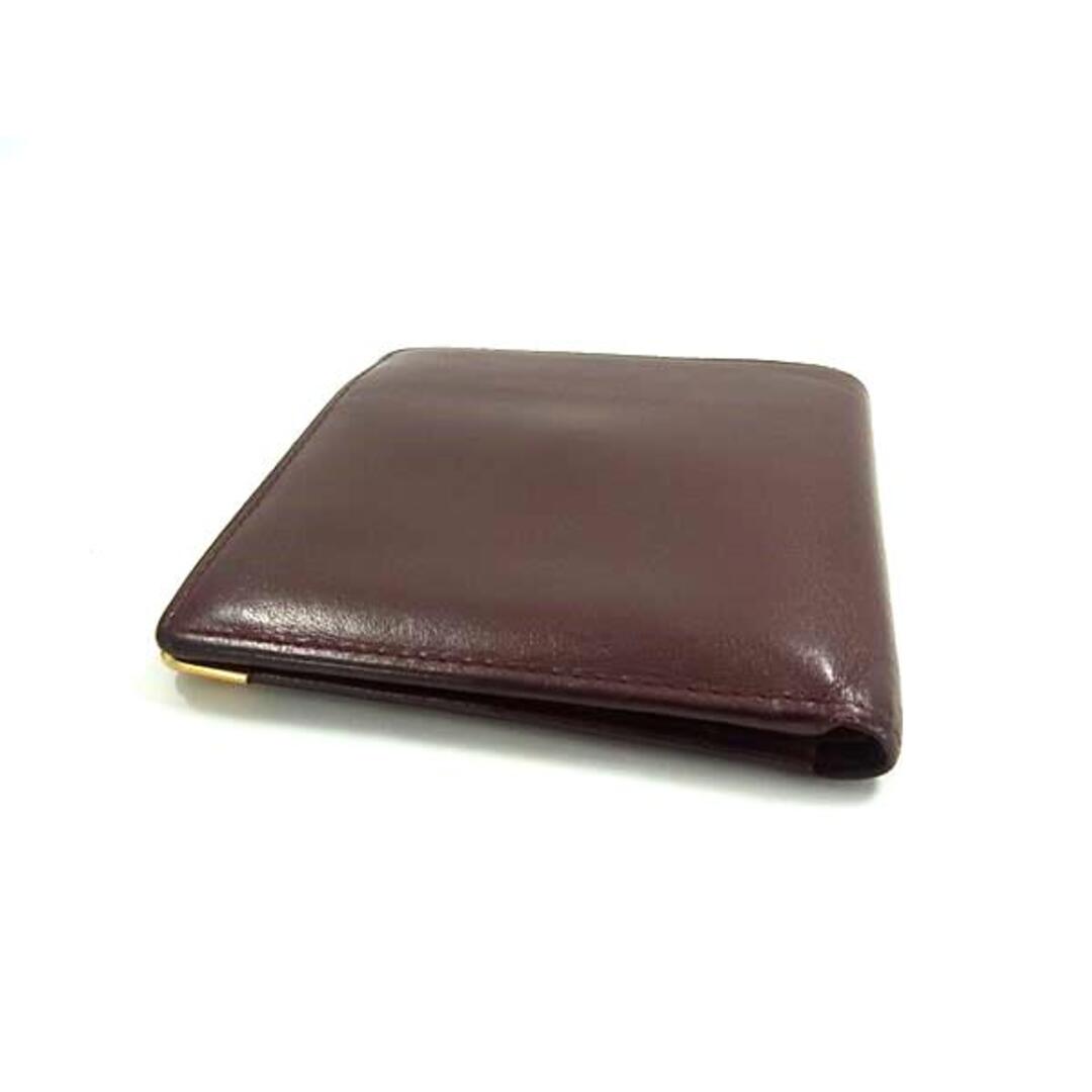 Cartier - Cartier カルティエ マストライン レザー 二つ折り 財布