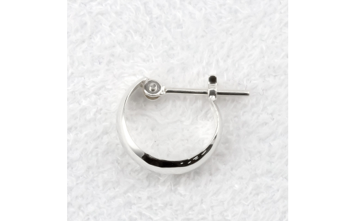 プラチナ フープ ピアス メンズ 片耳 フープピアス 小さめ pt900 地金