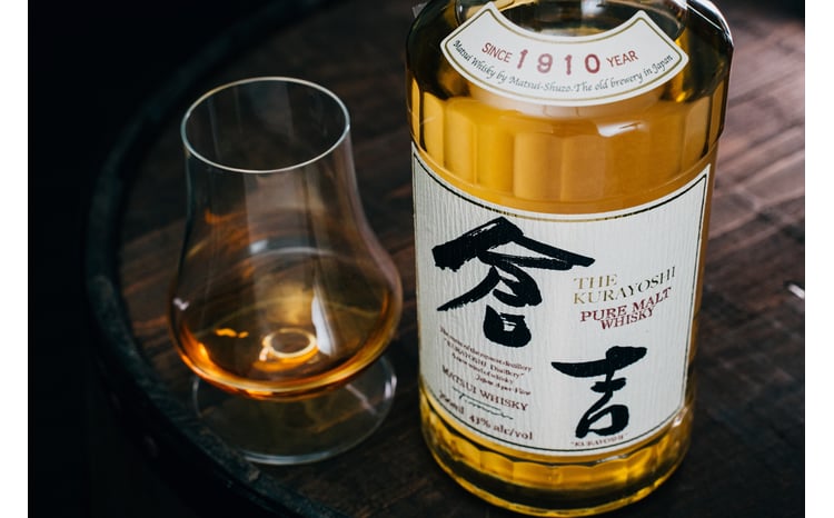 ウイスキー マツイピュアモルト倉吉セット（各700ml×5本