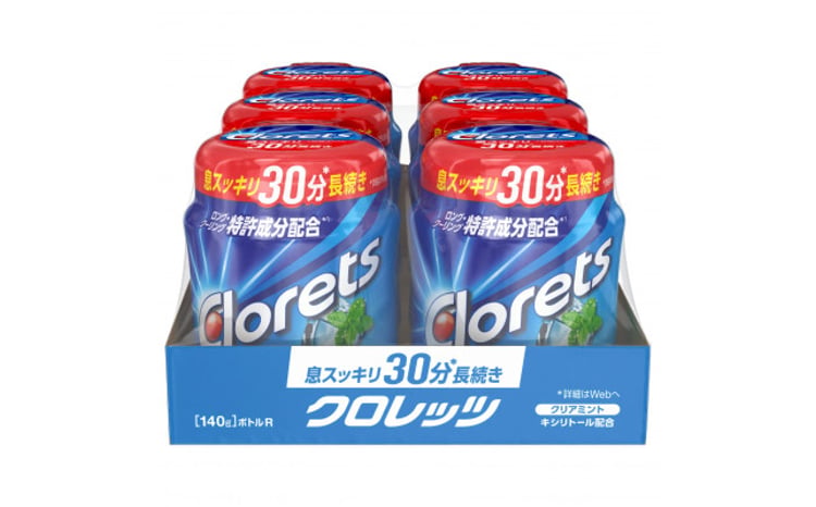 モンデリーズ・ジャパン クロレッツXPクリアミントボトルR 140g×6個