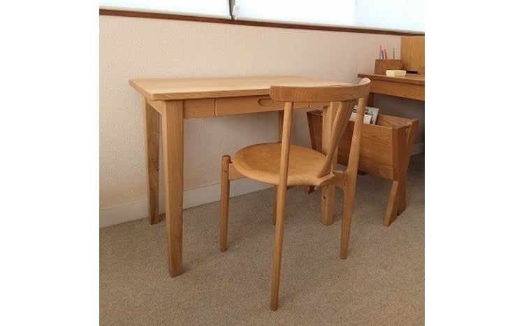 机 つくえ コンパクト デスク ダイニング テーブル 無垢材 家具