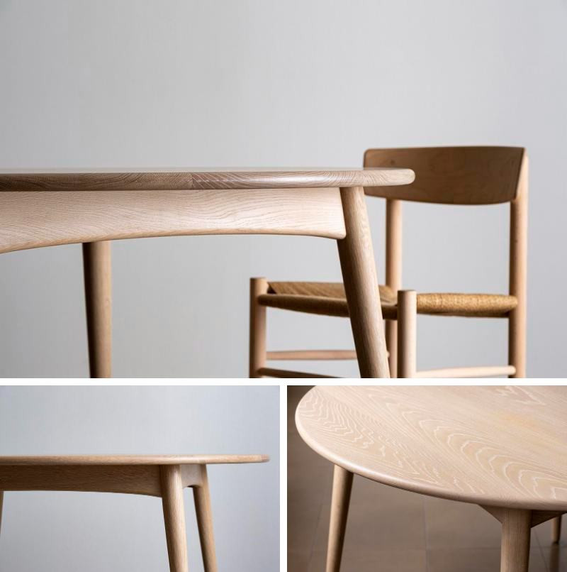 FILE FURNITURE WORKS】ラウンドダイニングテーブル＜DT-8＞［ 京都
