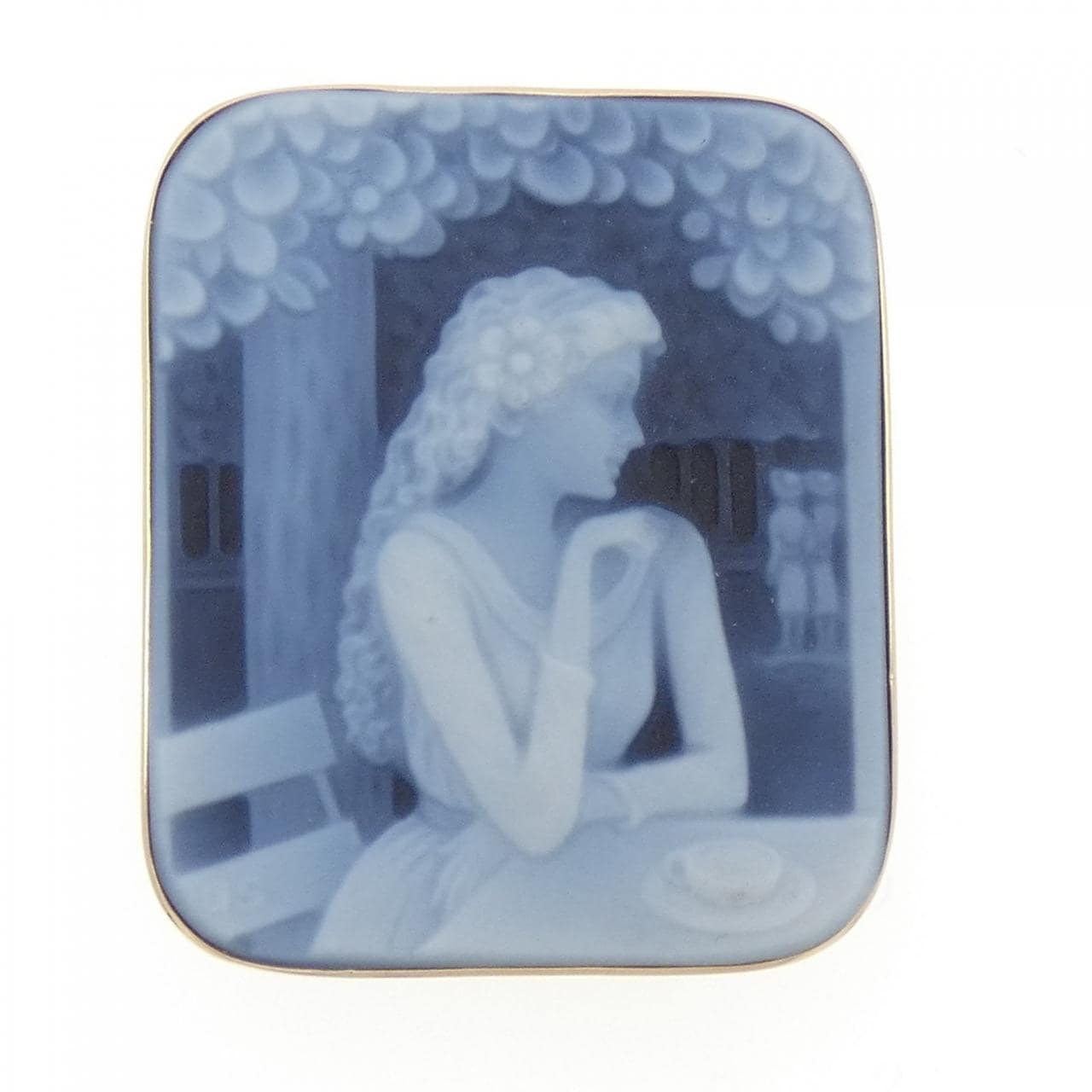 コメ兵｜K18YG メノウカメオ ブローチ｜ジュエリー｜ブローチ｜【公式