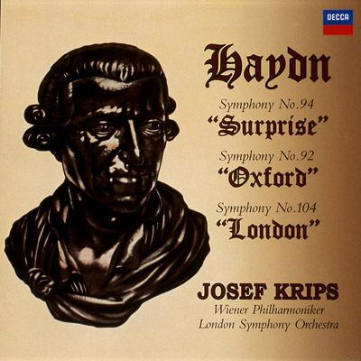 交響曲《驚愕》《ロンドン》《オックスフォード》 ヨーゼフ