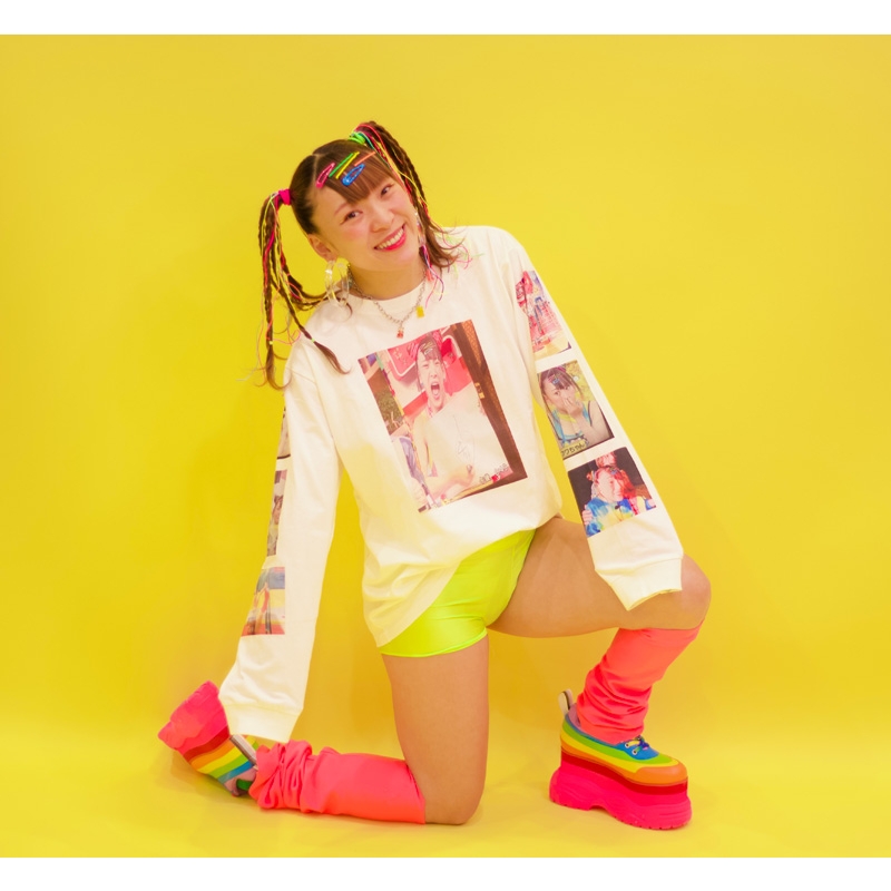 フィードバック・フィードバックA面ロングTシャツ M : フワちゃん