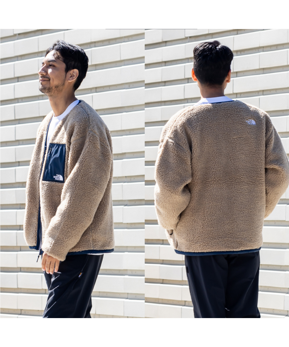 フリース ジャケット リバーシブルエクストリームパイルカーディガン