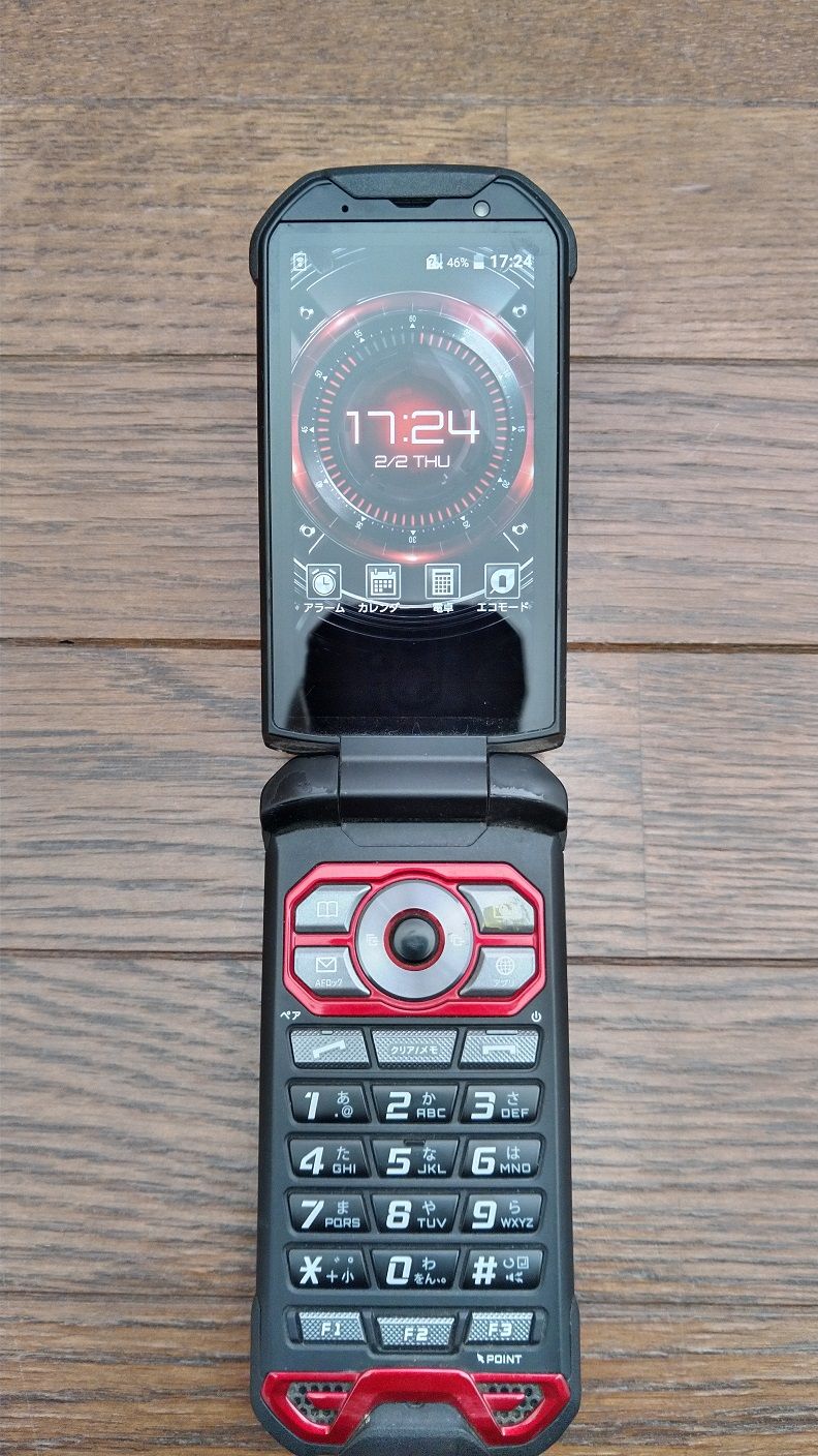 ムスビー｜au KYF33 TORQUE X01 レッド 中古本体【送料無料】【TORQUE