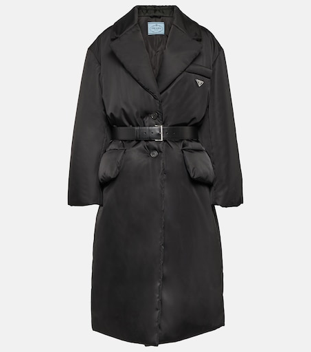 Padded Re-Nylon coat in black - Prada | Mytheresa