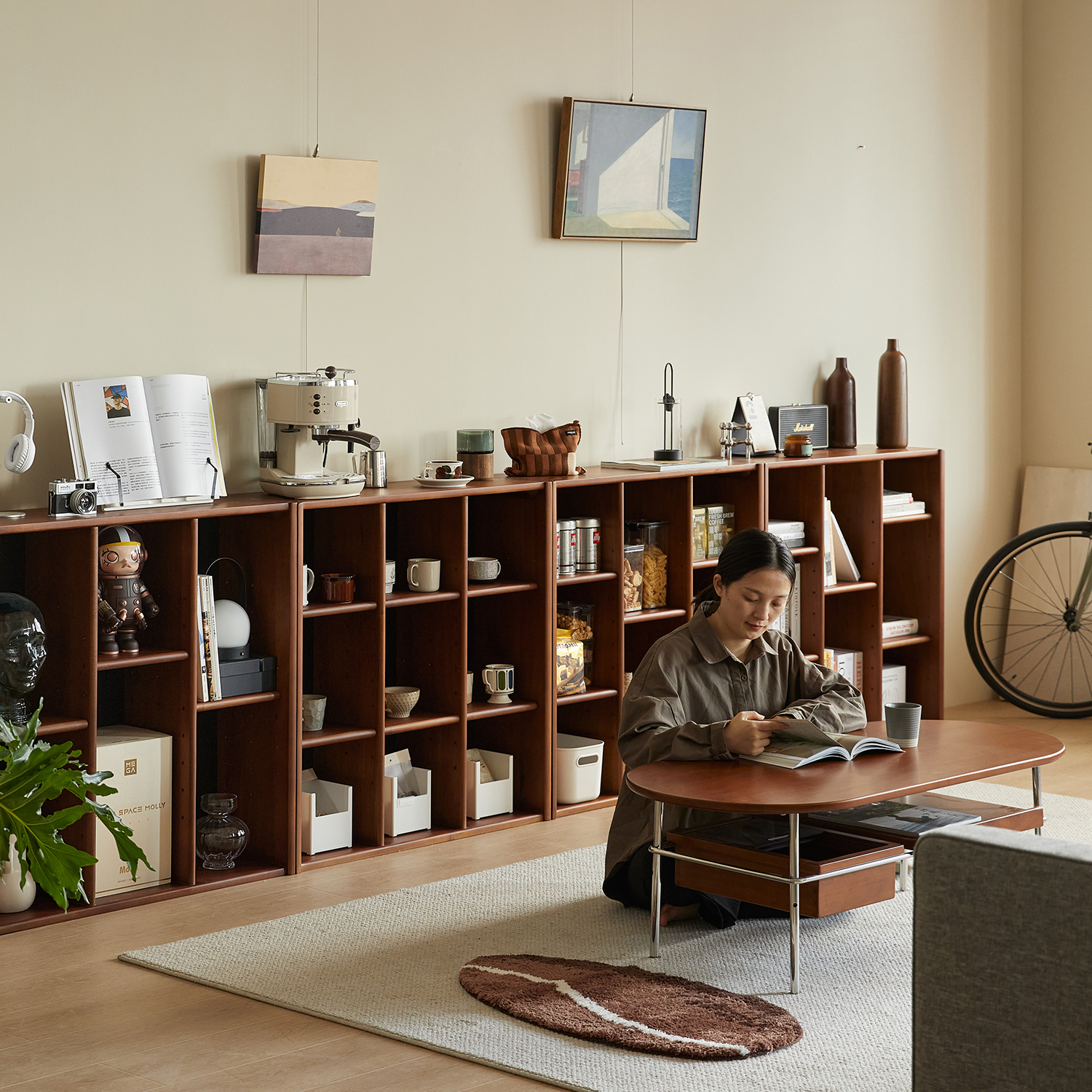 Woody Prime Box コンビネーションキャビネット| 美しい木目と耐久性を