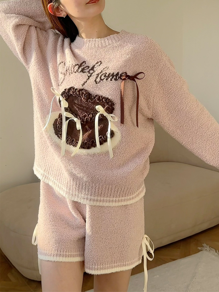 WEB限定】【セット商品】リボンケーキジャガードニットプルオーバー