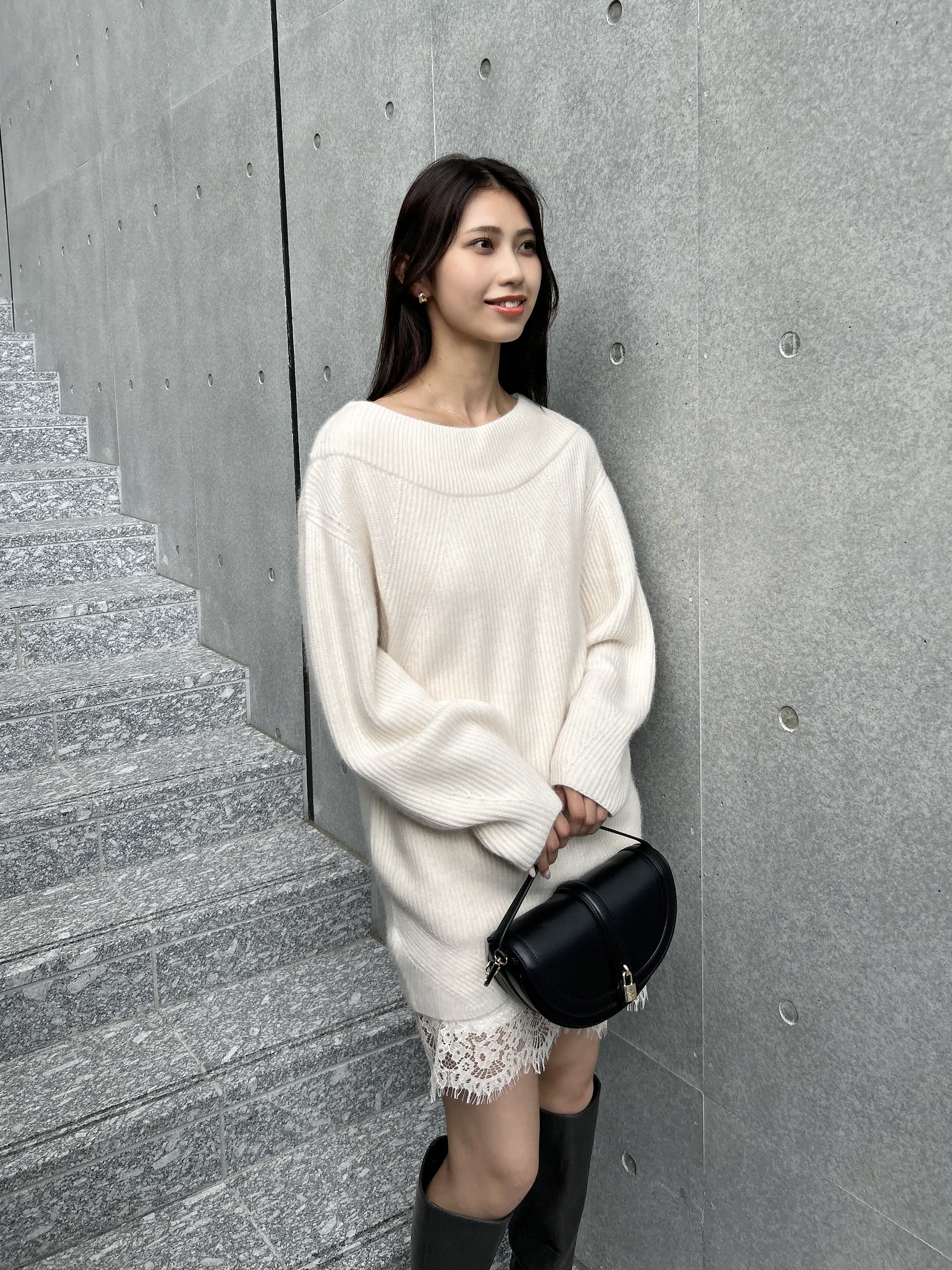 ニットセットキャミミニワンピース(ミニワンピース)｜ワンピース