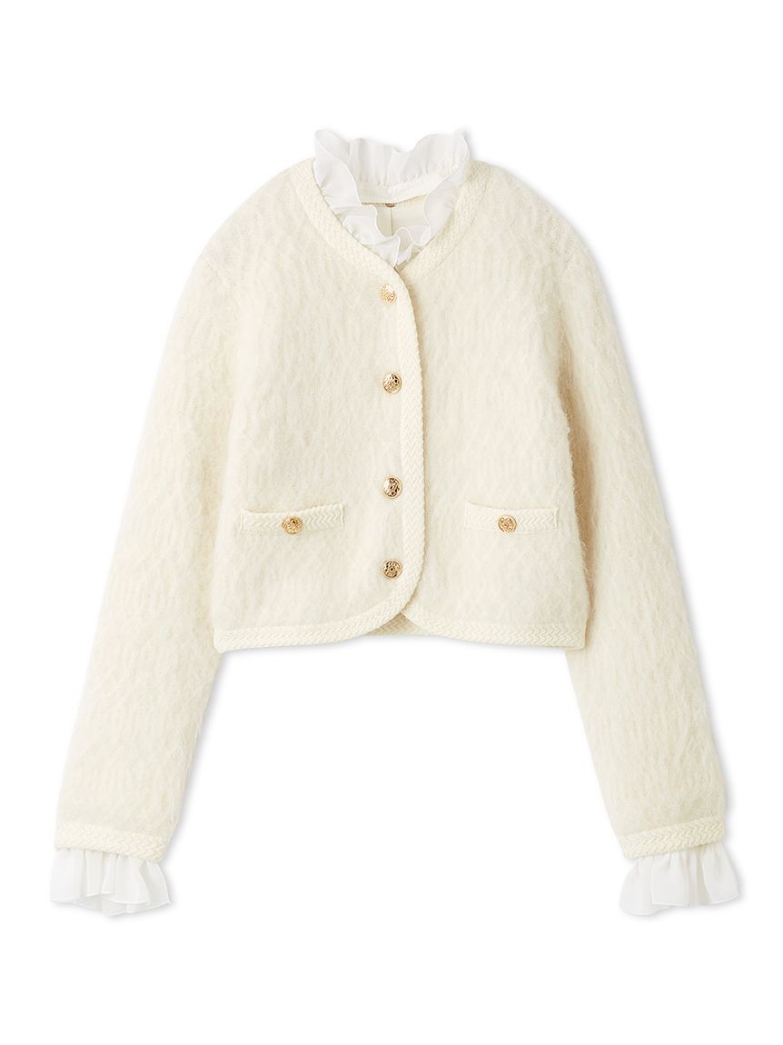 ファーライクフリルニットジャケット(ジャケット)｜アウター｜SNIDEL