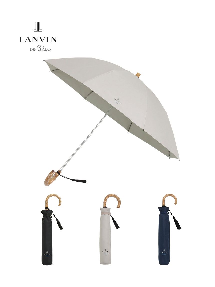 WEB限定】晴雨兼用折りたたみ日傘 ランバン オン ブルー (LANVIN en