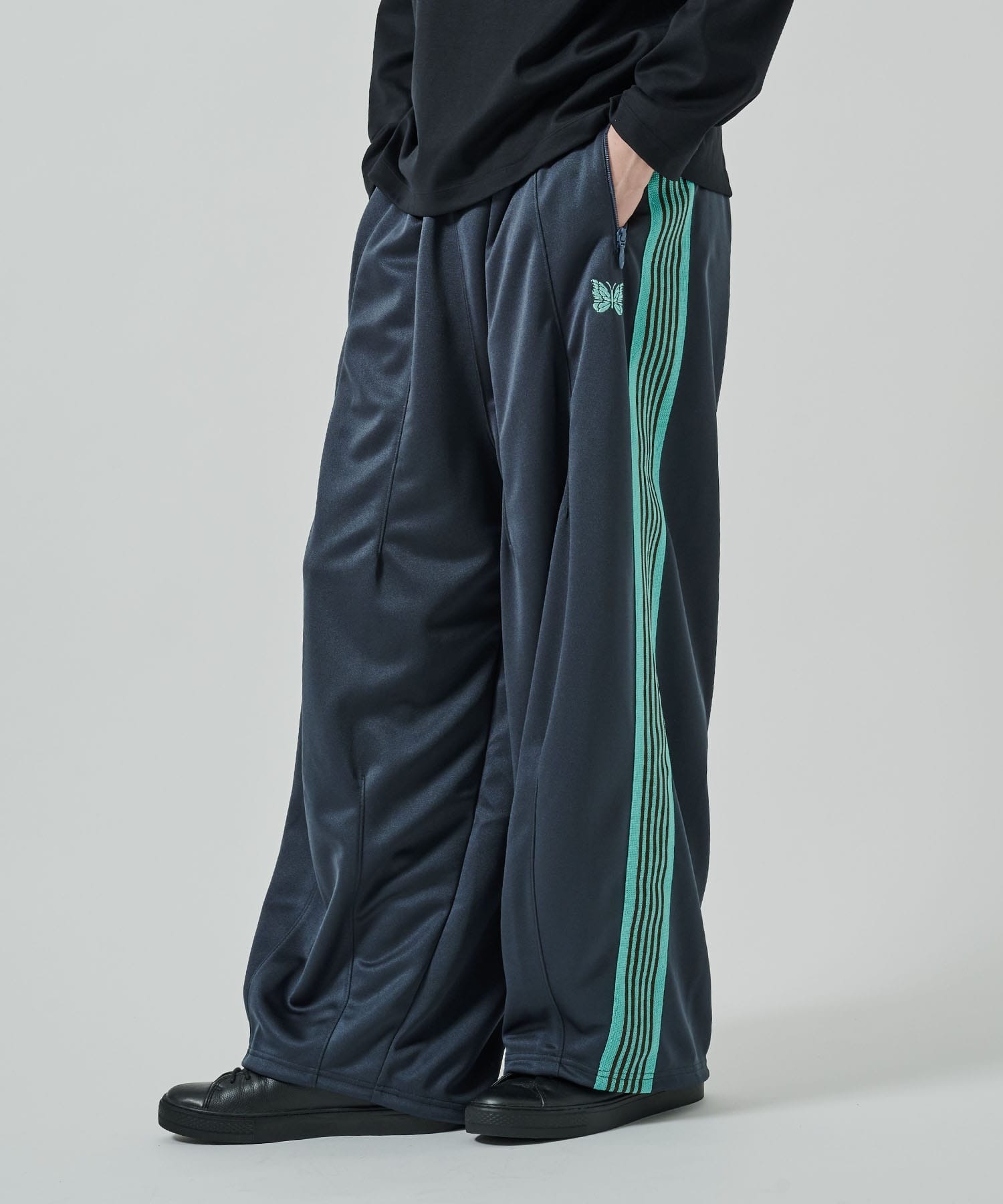 2025SS NEEDLES STUDIOUS 別注H.D. Track Pant Poly Smooth
