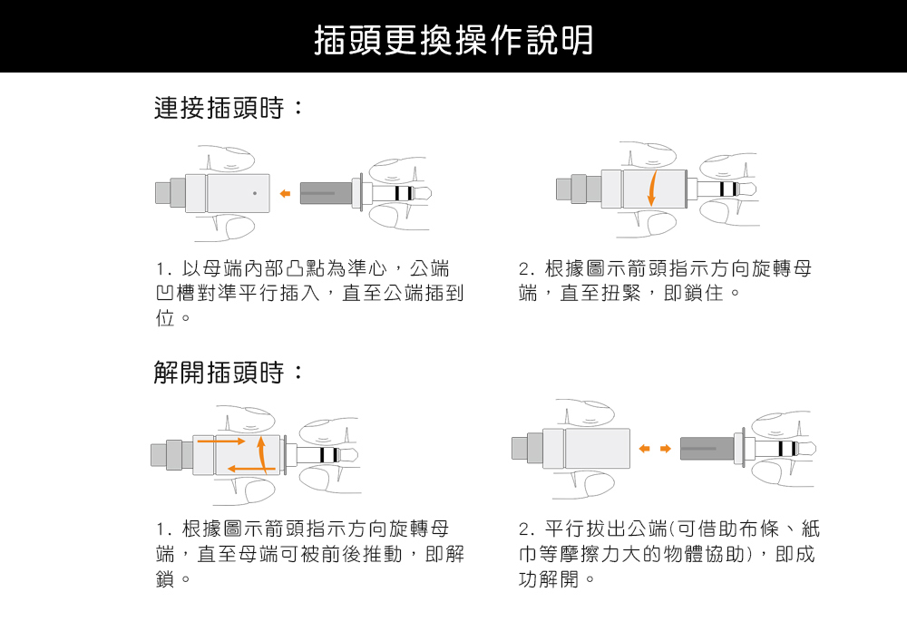 LL-RD 2024 高純度單晶純銀雙3.5mm可換插頭耳機升級線(1.5M)