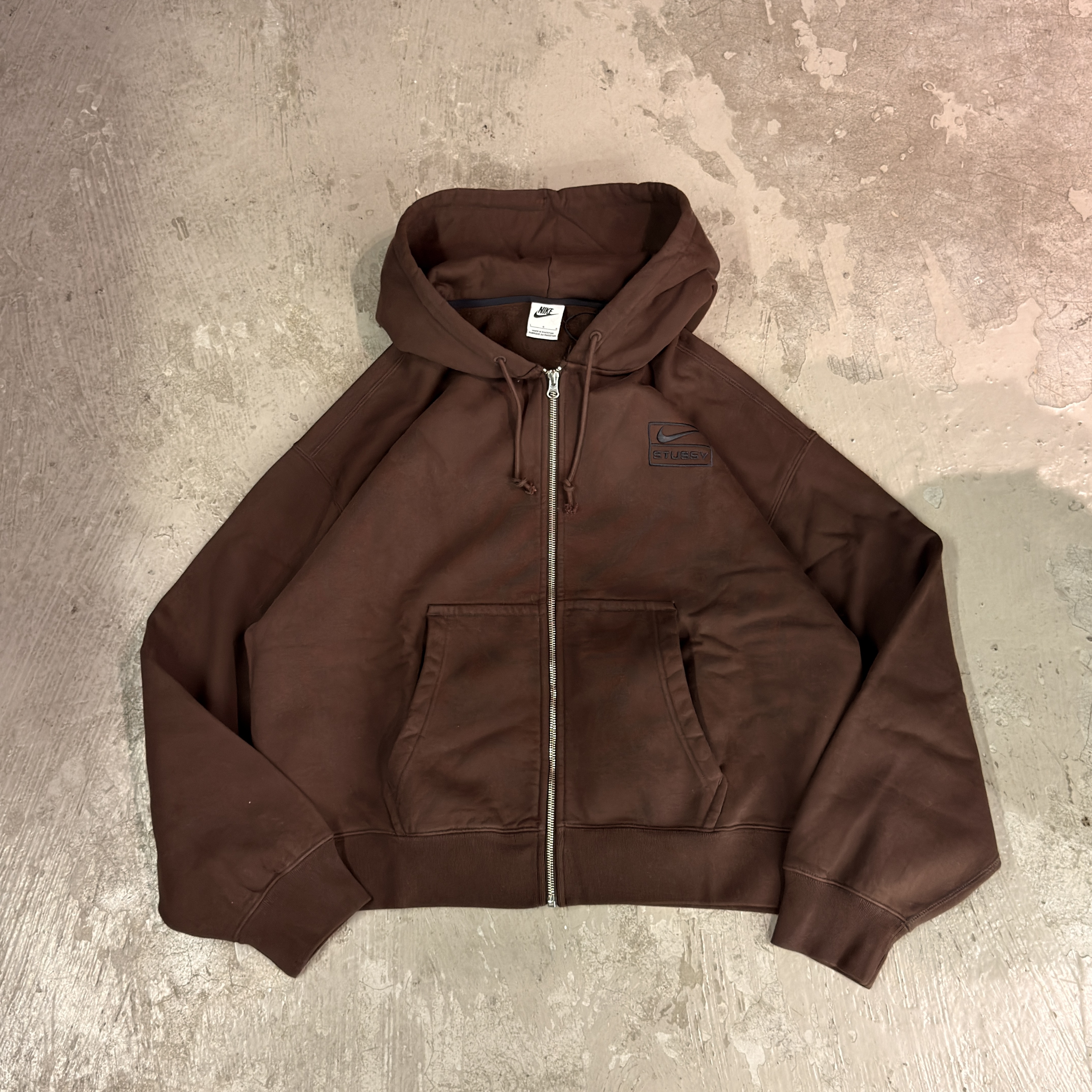 Nike X Stüssy Zip Up Hoodie Brown | FJ9176-261
