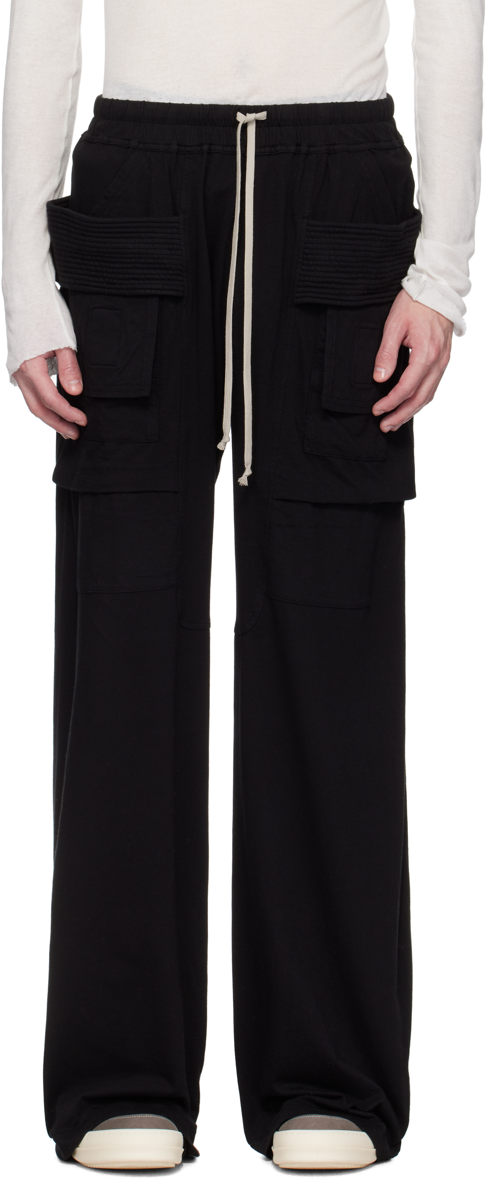 Rick Owens DRKSHDWのブラック Hollywood Creatch ドローストリング