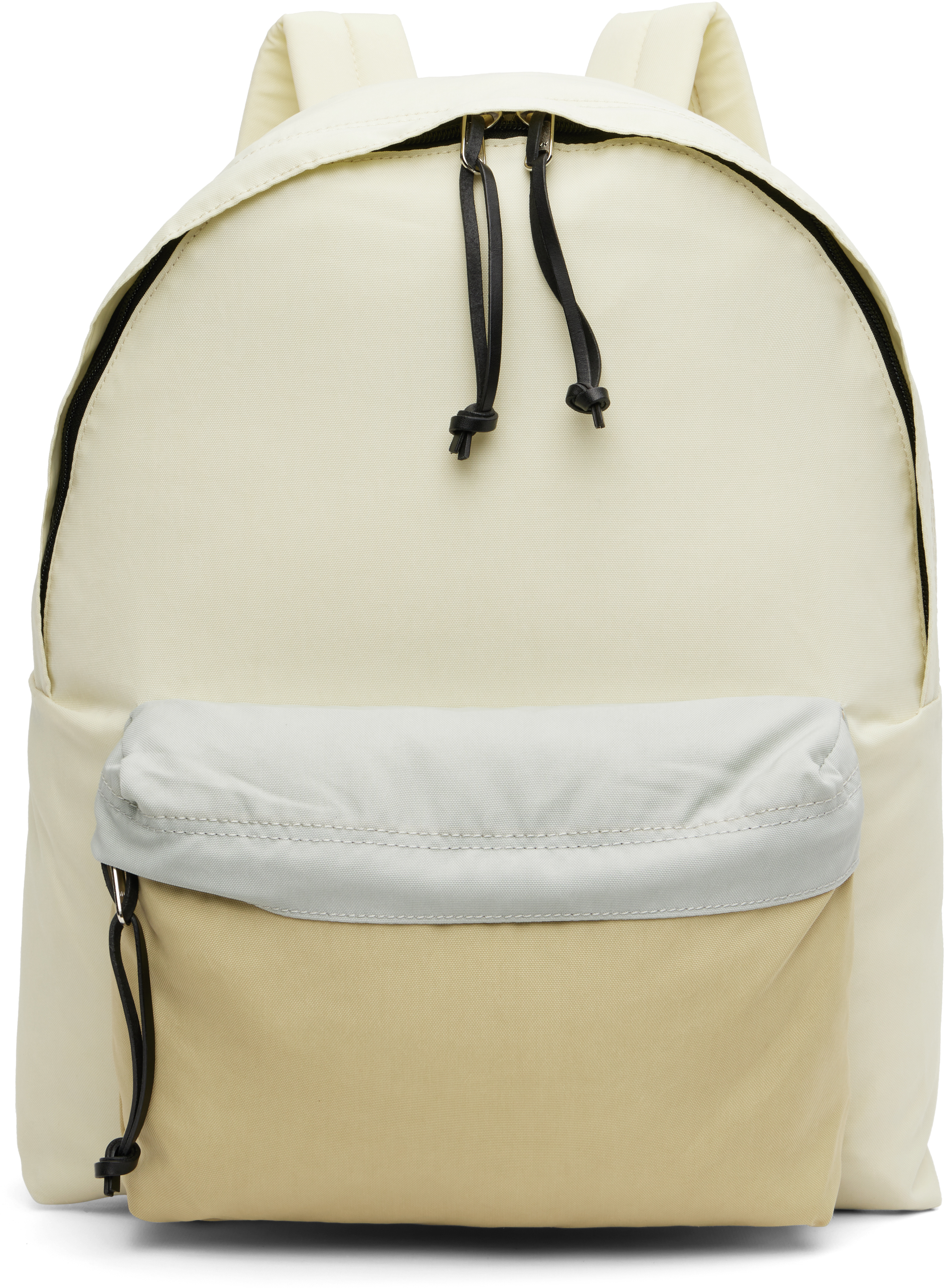 Off-White & Beige AETA Edition Backpack by AURALEE on Sale