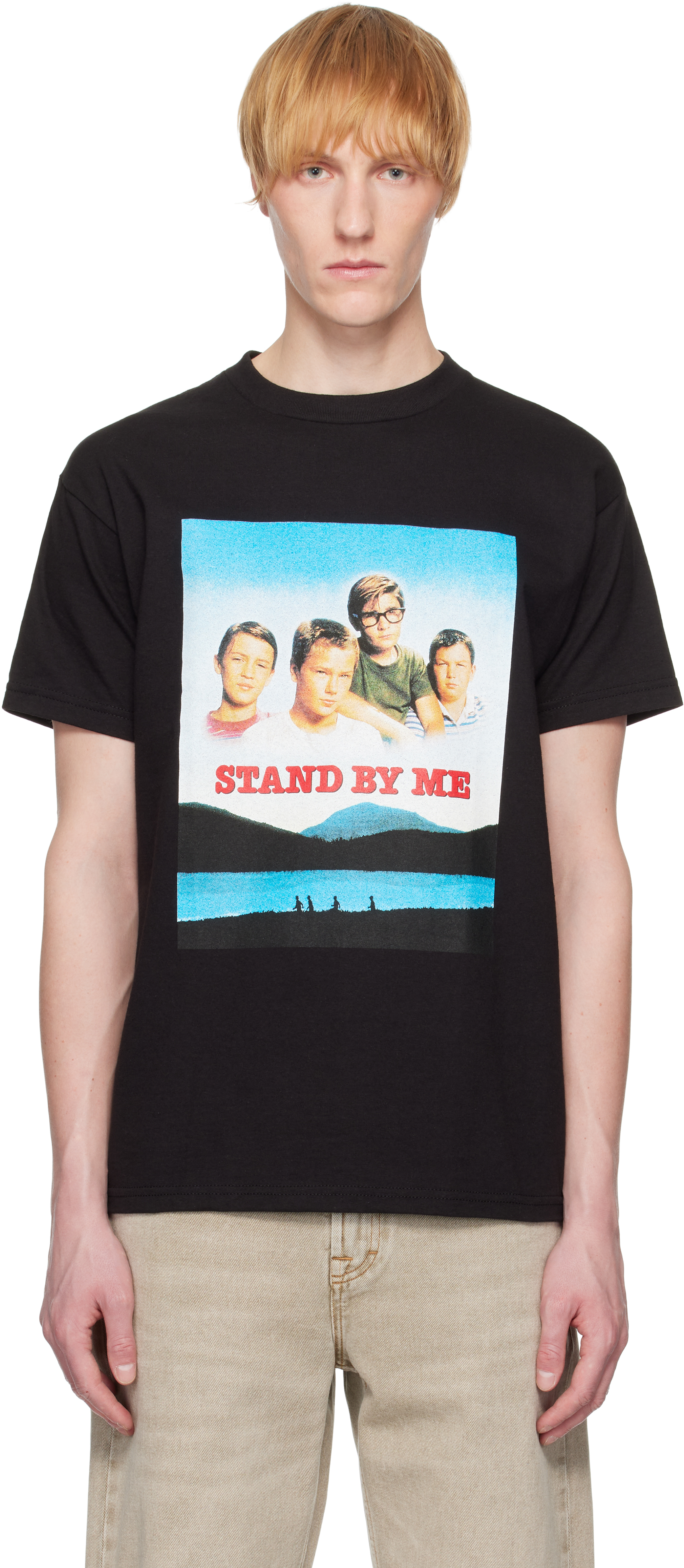 WACKO MARIAのブラック 'Stand By Me' クルーネックTシャツがセール中
