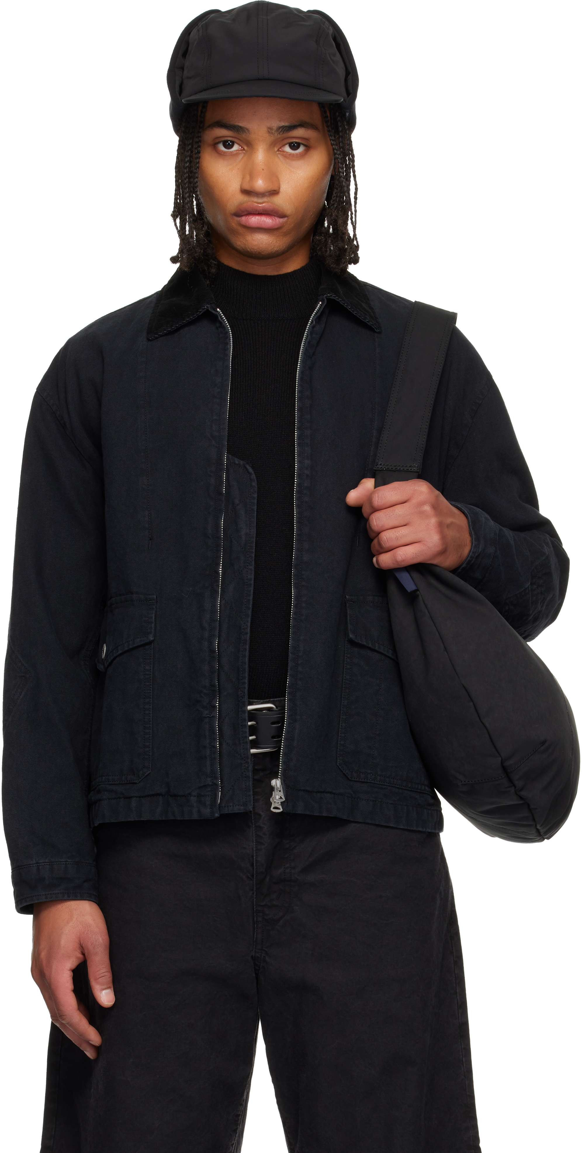 Comme des Garçons Hommeのブラック Garment Treated コットン