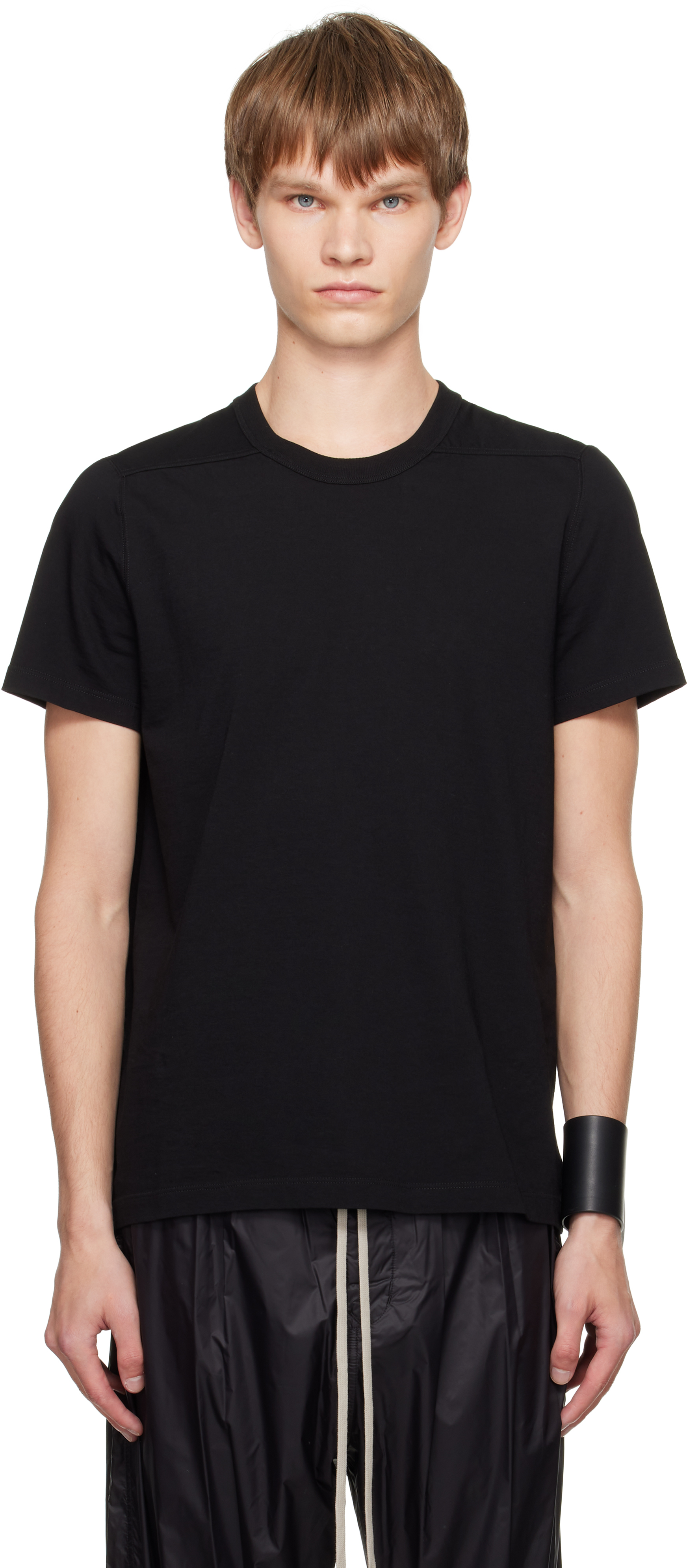 Black Concordians Short Level T-shirt by Rick Owens on Sale