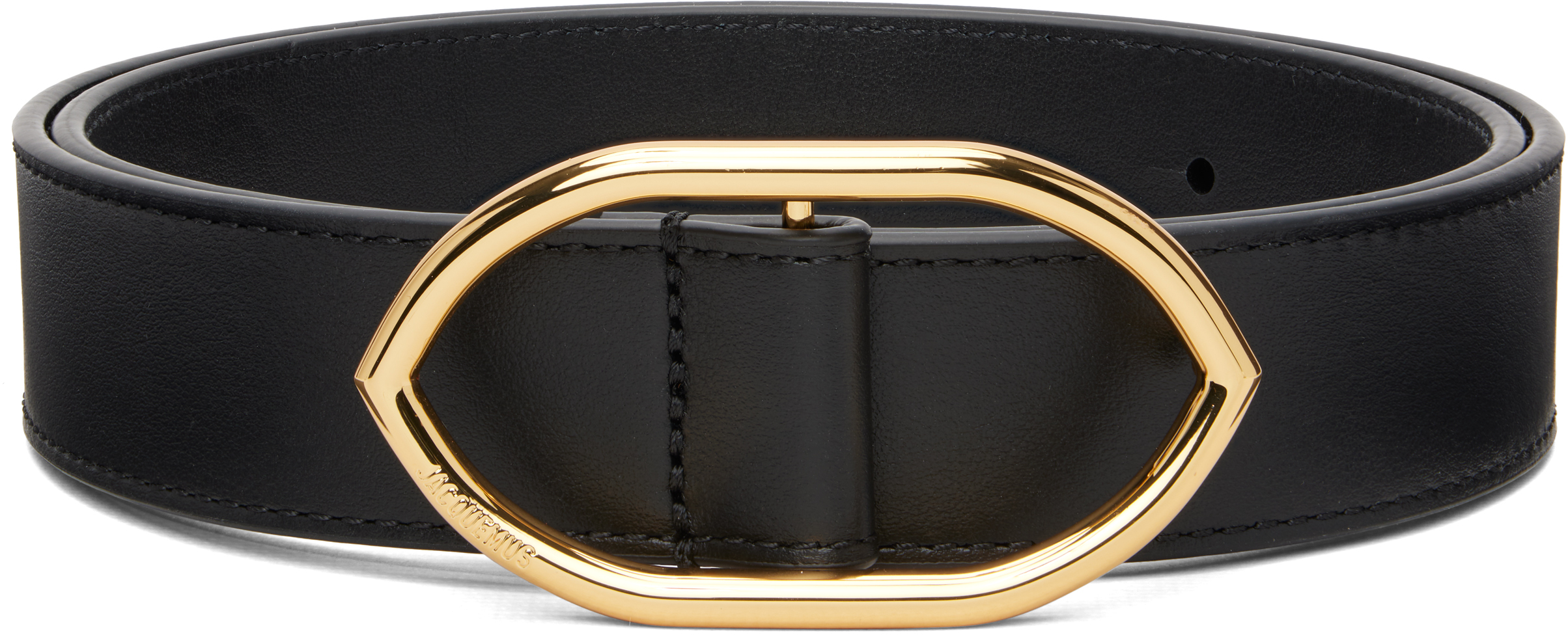 JACQUEMUS: Black 'La Ceinture Calisson' Belt | SSENSE