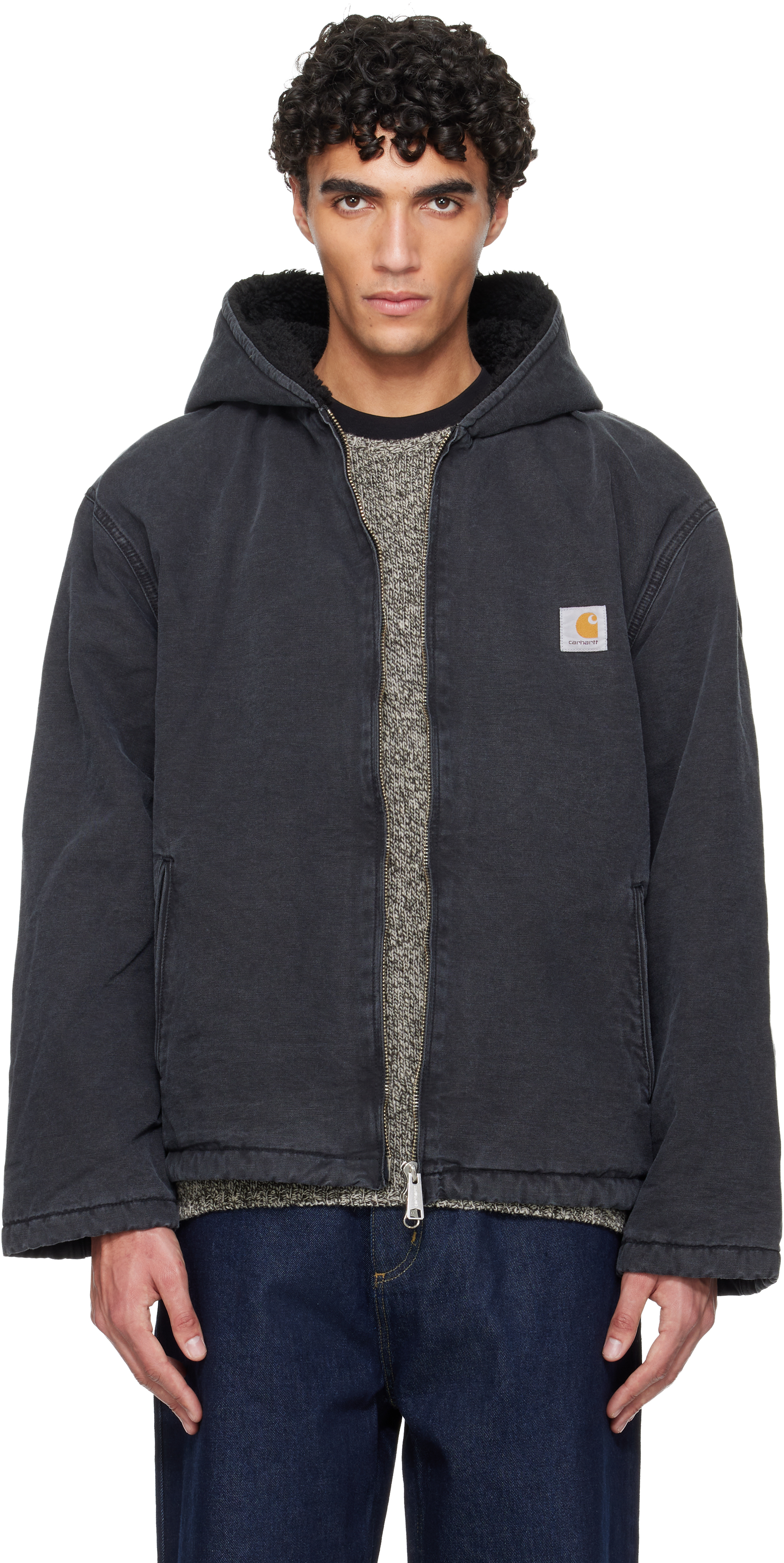 Carhartt Work In Progress: ブラック Mitch ジャケット | SSENSE 日本