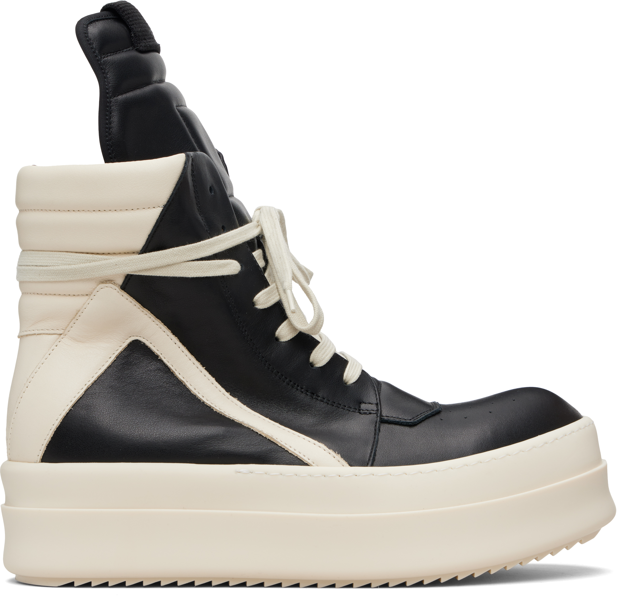 Rick Owens: ブラック Temple Mega Bumper Geobasket スニーカー