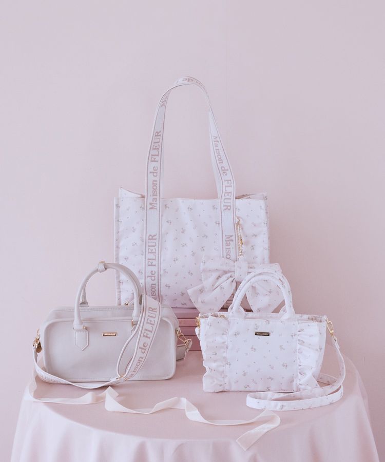 ピンクマニアスクエア2Wayトートバッグ/Maison de FLEUR（メゾン ド