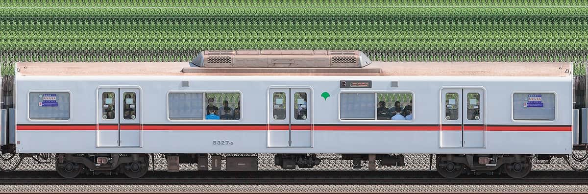 東京都交通局 浅草線 5300形5327-5の側面写真｜RailFile.jp｜鉄道車両