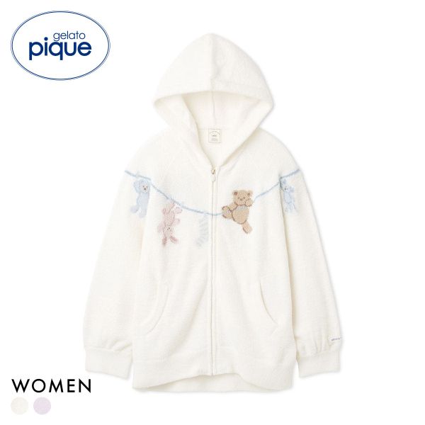 ジェラートピケ レディース エアリーモコベアボーダーソックス