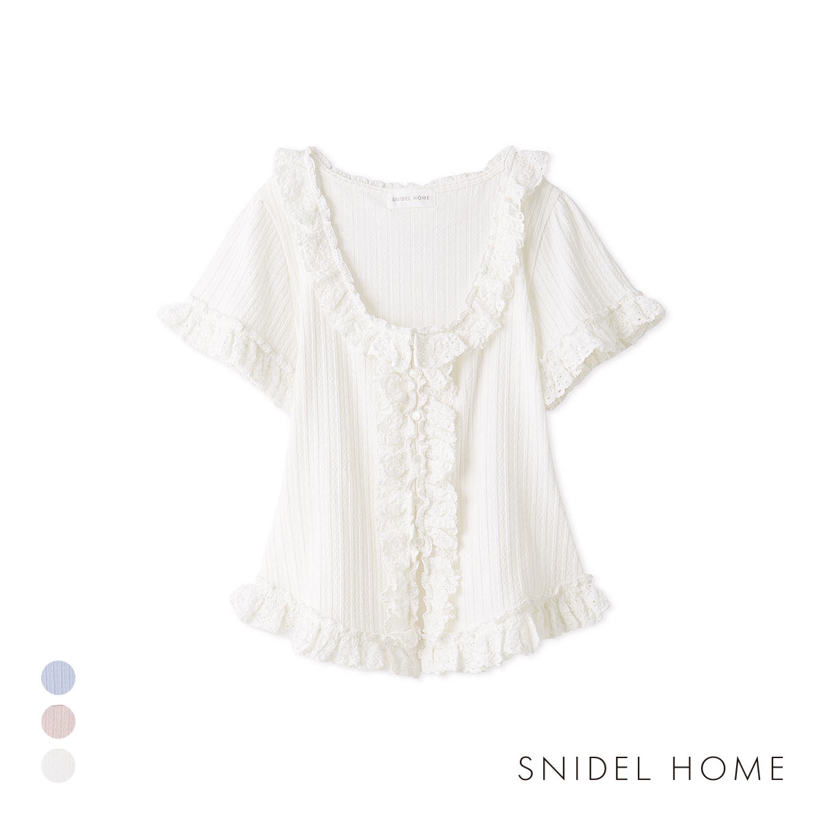 スナイデルホーム フリルレースカットプルオーバー SNIDEL HOME