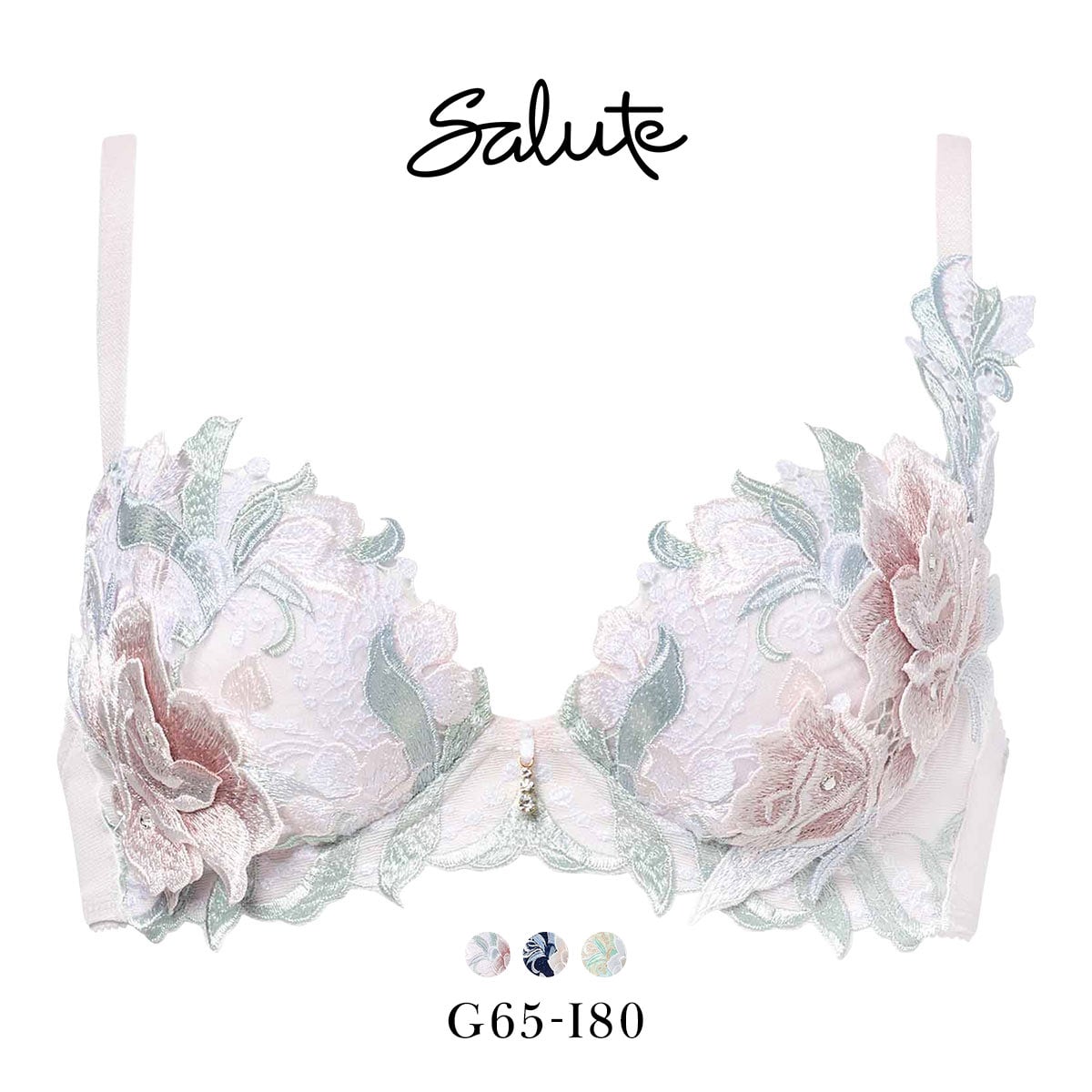 ワコール サルート 22グループ 22G P-UP ブラジャー GHI プッシュ