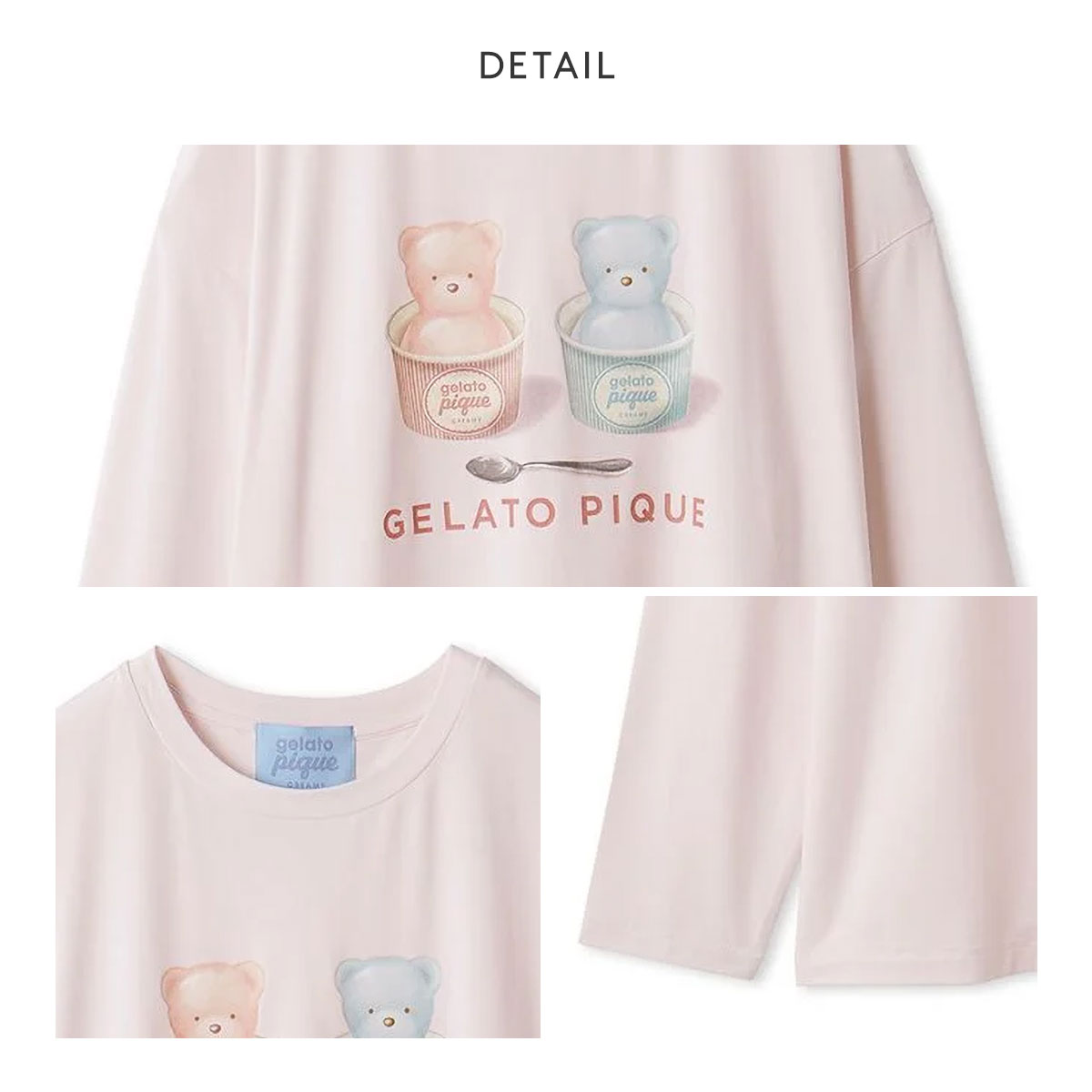 ジェラートピケ レディース Valentine ワンポイントプルオーバー