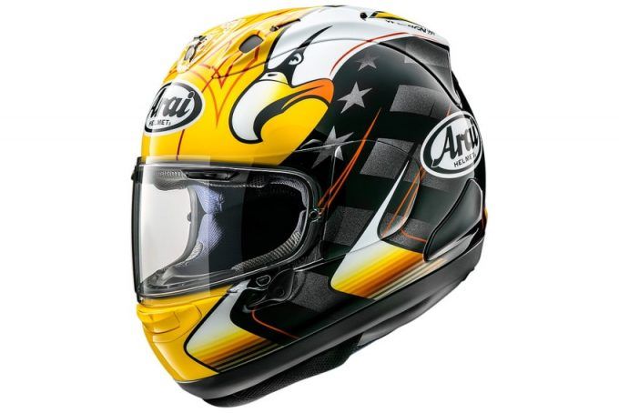 新製品】Arai、ケニー・ロバーツレプリカ「RX-7X KR アメリカン