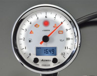 Webike | ACEWELL エースウェル 多機能デジタルメーター (CA085-552-W