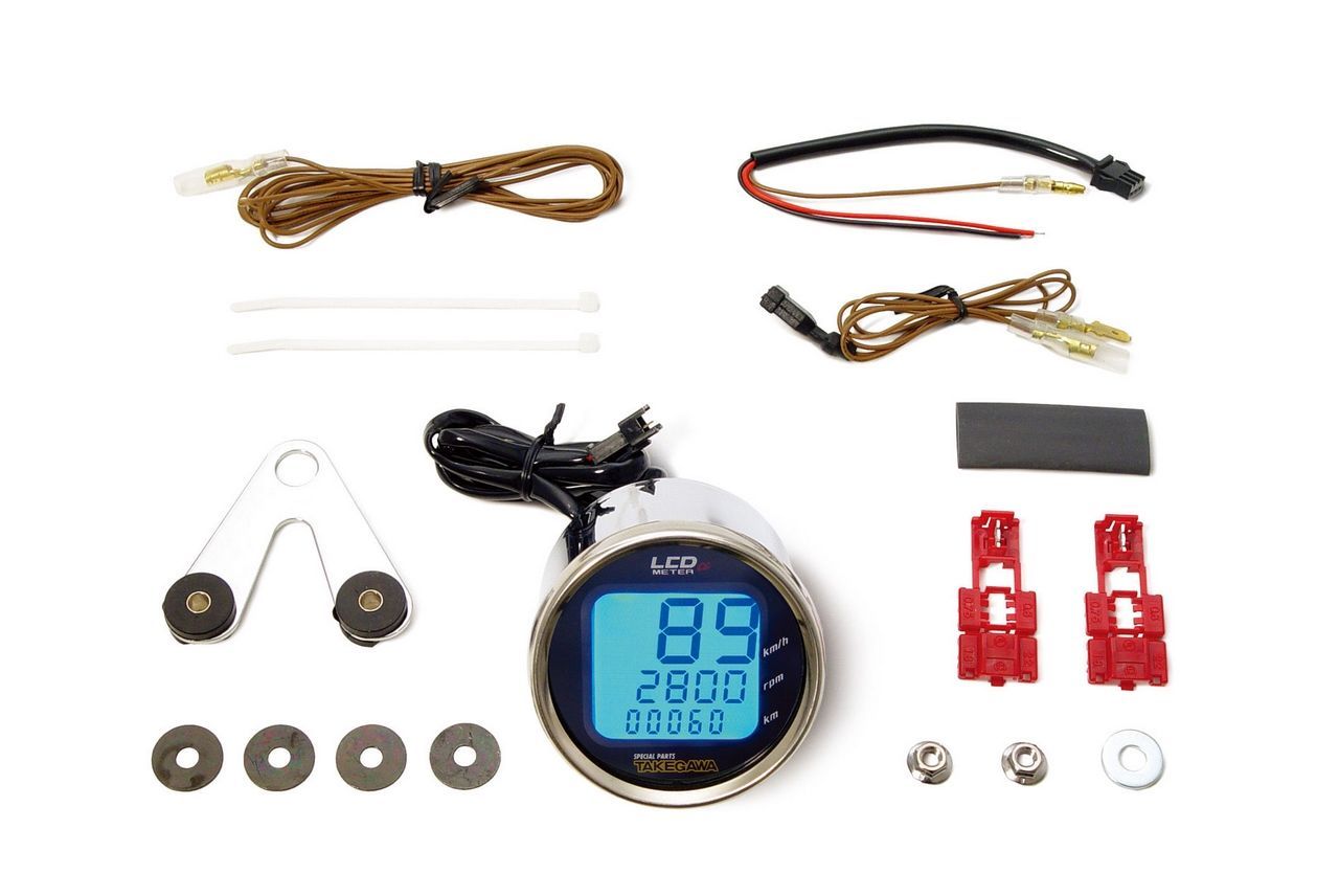 Webike | SP武川 SPタケガワ ラージLCDαスピード＆タコメーター (09-01