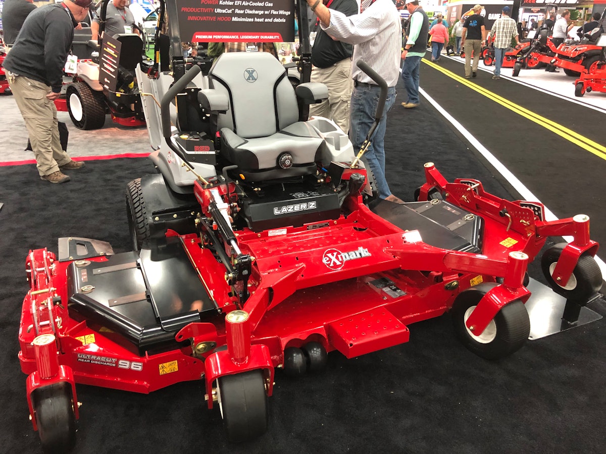 Exmark launches gas-powered 96-inch deck mower, along with other