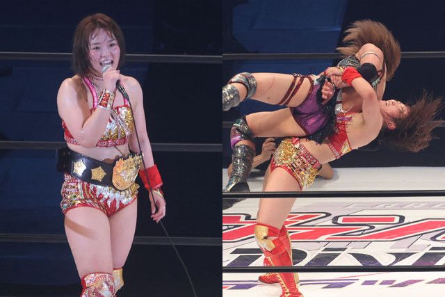 スターダム】Sareeeが朱里との30分超激闘制してIWGP女子初戴冠