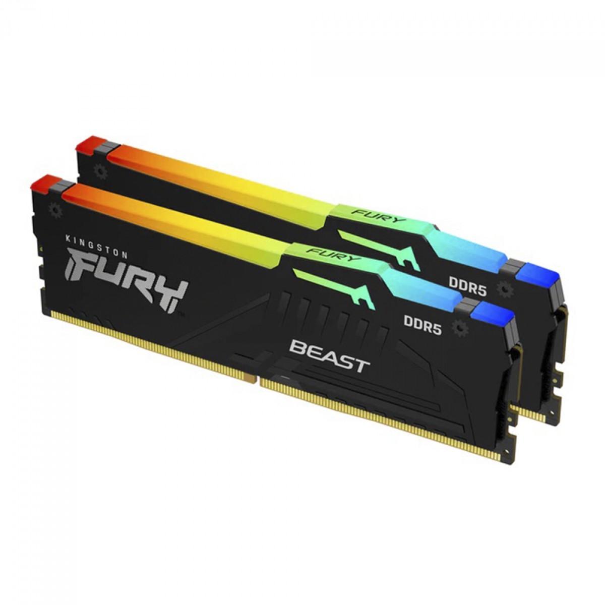 Memória DDR5 Kingston Fury Beast, RGB, 16GB (2x8GB), 6000Mhz