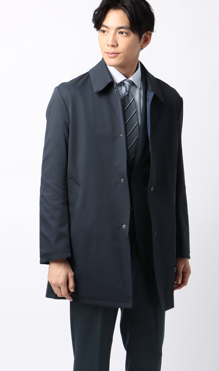 リバーシブルステンカラーコート (9402366-11) | A | 紳士服・スーツ