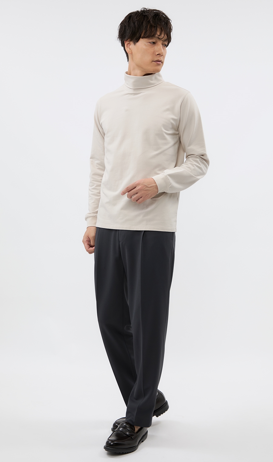 スタイリッシュスラックス【AddElm(アドエルム)】【セットアップ着用可
