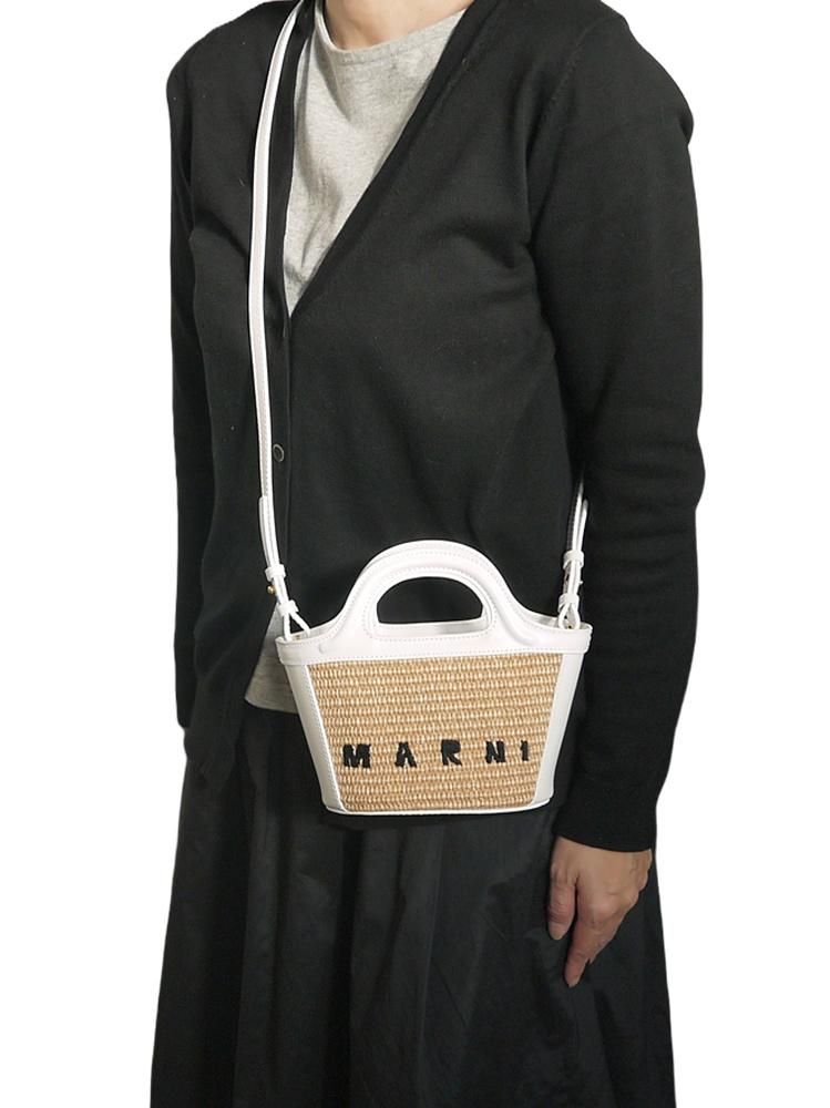 マルニ(MARNI)かごバッグ バスケット マイクロサイズ ラフィア